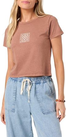 O'Neill Radiant Cotton Crop Graphic T-Shirt in Carob Brown at Nordstrom, Size Xx-Large