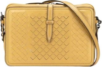 Bottega Veneta Pre-owned Cross Body Bags, female, Beige, Size: ONE SIZE Pre-owned Vintage Shoulder Bag