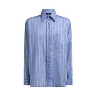 Etro Dames, Blouses & Shirts, Blauw, Maat: 2XS