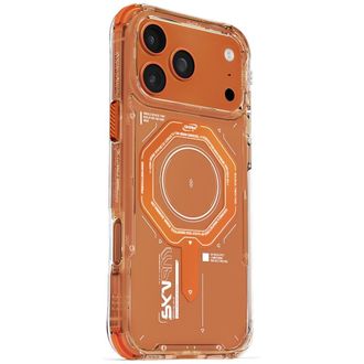 OEM Funda Skinarma Magma Para Iphone 17 Pro Max Con Carga Magn&eacute;tica, Color Naranja
