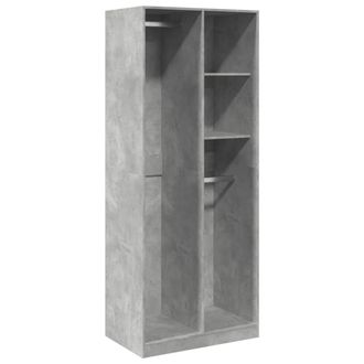 vidaXL Vidaxl - Armario De Madera De Ingenier&iacute;a Gris Hormig&oacute;n 80x50x200 Cm
