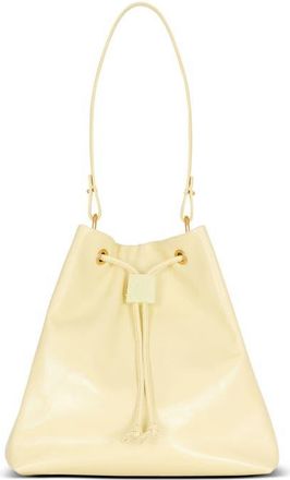 Balmain Pulse calfskin leather backpack in Yellow at Nordstrom