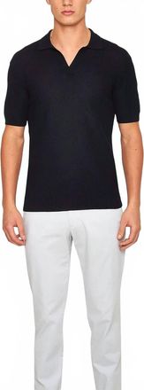 Orlebar Brown Wilder Tailored Fit Polo Shirt In Night Iris