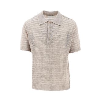 Mars&eacute;m Linen knitted polo shirt Man XL