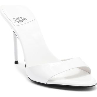 Jeffrey Campbell Ce-Soire Slide Sandal in New White Patent at Nordstrom, Size 8.5