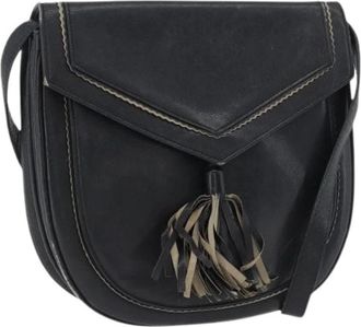 Saint Laurent Pre-owned Vintage Schoudertas - Dames - Vintage Schoudertas - Zwart - ONE Size - Leer - Vintage