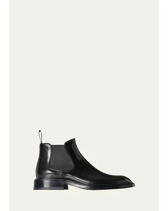 The Row Gable Leather Ankle Boots