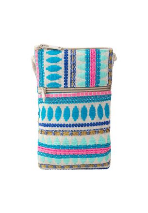 Izia Telefoontas Dames Blauw Veelkleurig