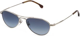 Lozza SL2400 579X Mens Sunglasses Silver Size 54