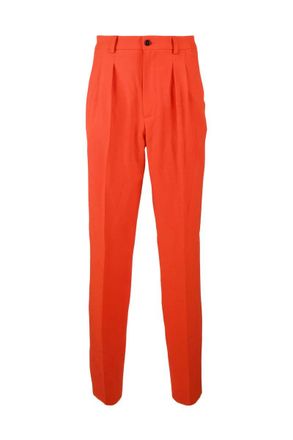 Brizzi Brizzi Polyester Stretch Trousers - Orange