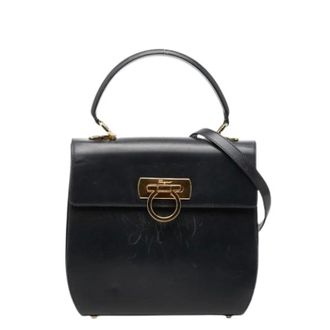 Ferragamo Pre-owned Handbags, female, Blue, Size: ONE SIZE Pre-owned Handbag