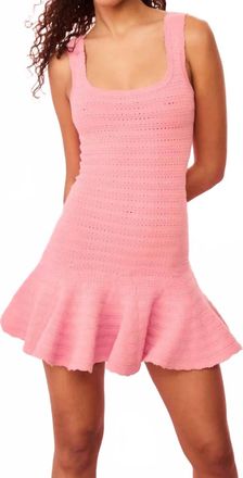 LoveShackFancy Maryanne Dress In Sunset Pink