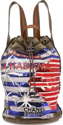 Chanel Zaino con paillettes 2017 - Verde