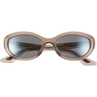 Oliver Peoples x KHAITE 1968C 53mm Oval Sunglasses in Taupe at Nordstrom
