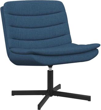 vidaXL Vidaxl - Silla Giratoria Azul 63 X 75 X 76 Cm Tela