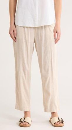 Caslon Pull-On Linen Blend Pants in Flax at Nordstrom Rack, Size X-Small