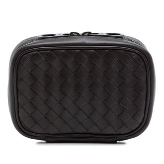 Bottega Veneta Pre-owned Bottega Veneta Calfskin Intrecciato Cufflinks Case Mens ZHP6ZUV4K8LRV6YC