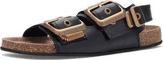 AllSaints Staffa Sandals Womens Sandals Black : 7.5 M, Synthetic