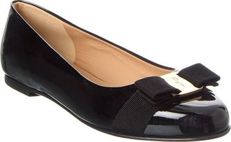 Ferragamo Leather Ballerina Flat
