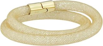 Swarovski Stardust Double Armband 5102549 - Dames - Accessoires - Beige - Maat: ONE Size Nylon
