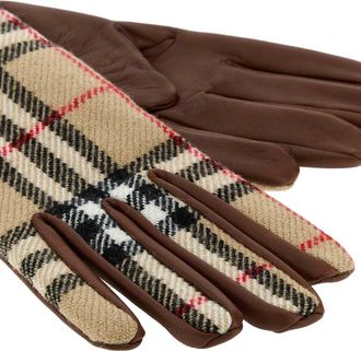 Burberry Wool Gloves - Beige