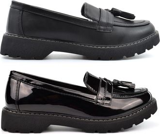 Generic Girls School Loafers Girls School Shoes Size 7 Womens Patent Shoes Size 5 Ladies Tassel Loafers Slip On Shoe Tassel Shoe Womens Loafer Ladies Loafer S