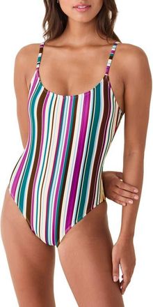 Andie Swim The Amalfi One-Piece Swimsuit in Retro Stripe at Nordstrom, Size X-Small