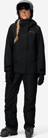 Marmot Marmot Glades Ski Jacket Womens Black Waterproof Insulated Full Zip FTS693