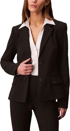Calvin Klein Ponte Tailored Blazer