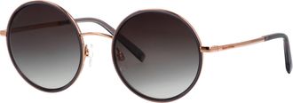 Marc O'Polo Sonnenbrille MARC OPOLO Modell 508001, Damen, ros&eacute;, navy, leicht gl&auml;nzend, metallic, Sonnenbrillen Sonnenbrille, Form Rund, Logoschriftzug auf B&uuml;gel, 