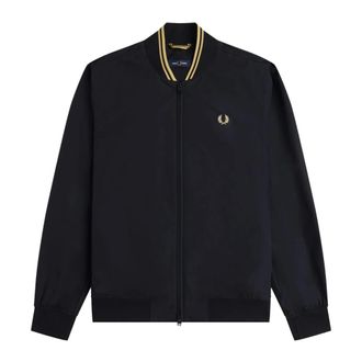 Fred Perry Bomber Jackets, male, Black, Size: XL Brentham Bomber Jacket