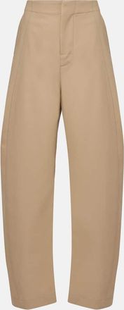 Bottega Veneta Pantaloni a gamba larga in twill di cotone
