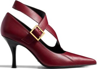 Khaite 85mm Sloan pumps met gesp - Rood