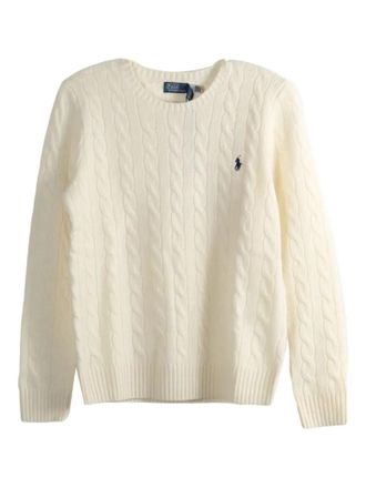 Polo Ralph Lauren White Logo Sweater