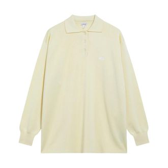 Loewe Polo Shirts, female, Yellow, Size: S Polo Sweater