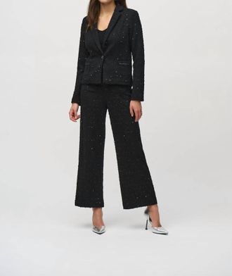 Joseph Ribkoff Sequin Boucle Blazer In Black