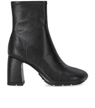 Ash Eclat Black Heeled Ankle Boot