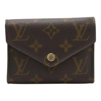 Louis Vuitton Pre-owned Wallets, female, Brown, Size: ONE SIZE Pre-owned Portefeuille Victorine Monogram Wallet