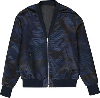 Neil Barrett Blue Polyester Mens Bomber