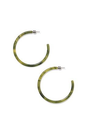Machete Jewelry Large Hoops in Algae at Nordstrom