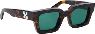 Off-white Virgil Green Square Unisex Sunglasses OERI008 6455 50
