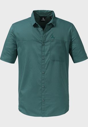 Sch&ouml;ffel Outdoorhemd SCH&Ouml;FFEL Shirt Triest M, Herren, Gr. 48, Normalgr&ouml;ssen, gr&uuml;n (6755, gr&uuml;n), Oberstoff : 69% Baumwolle 25% Nylon 6% Hanf, V-Ausschnitt, Hemd