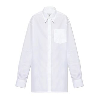 Ami Dames, Blouses & Shirts, Wit, Maat: XS Katoen