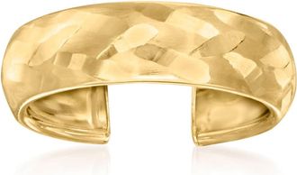 Canaria Canaria 10kt Yellow Gold Satin and Polished Toe Ring