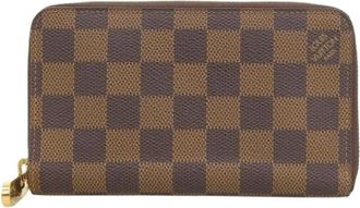Louis Vuitton Pre-owned Middle wallet (bi-fold) - Dames - Vintage Accessoires - Bruin - ONE Size - Vintage