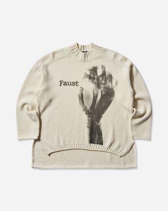 Undercover Men s Faust Wool Sweater Off White