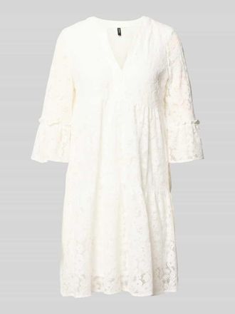 Vero Moda Loose Fit Spitzenkleid aus Baumwoll-Mix Modell HONEY in Weiss, Gr&ouml;&szlig;e XL
