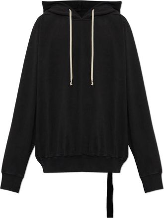 Rick Owens Zwart Oversized Sweatshirt - Heren - Hoodies - Zwart - XL - Katoen - Hoodies & sweatvesten