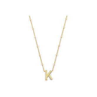 Kendra Scott Letter K Pendant Necklace - Gold Metal