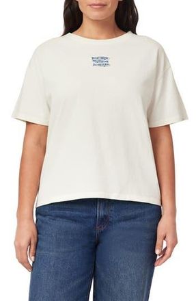 C&C California Toni Boxy Cotton Crop Tee in Antique White Sardine at Nordstrom Rack, Size X-Large